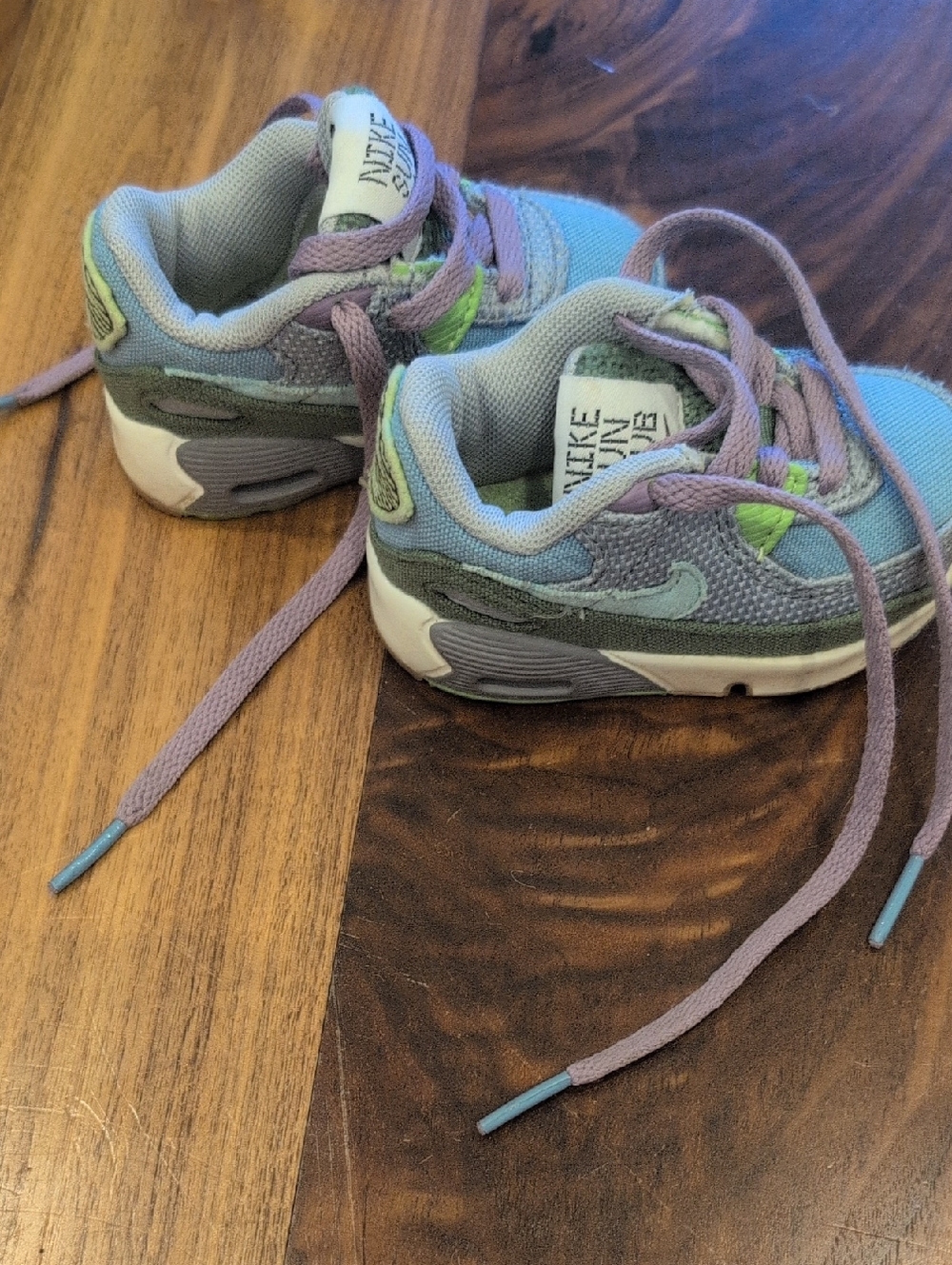 Nike Kids Purple, Blue & Green Athletic Sneakers
